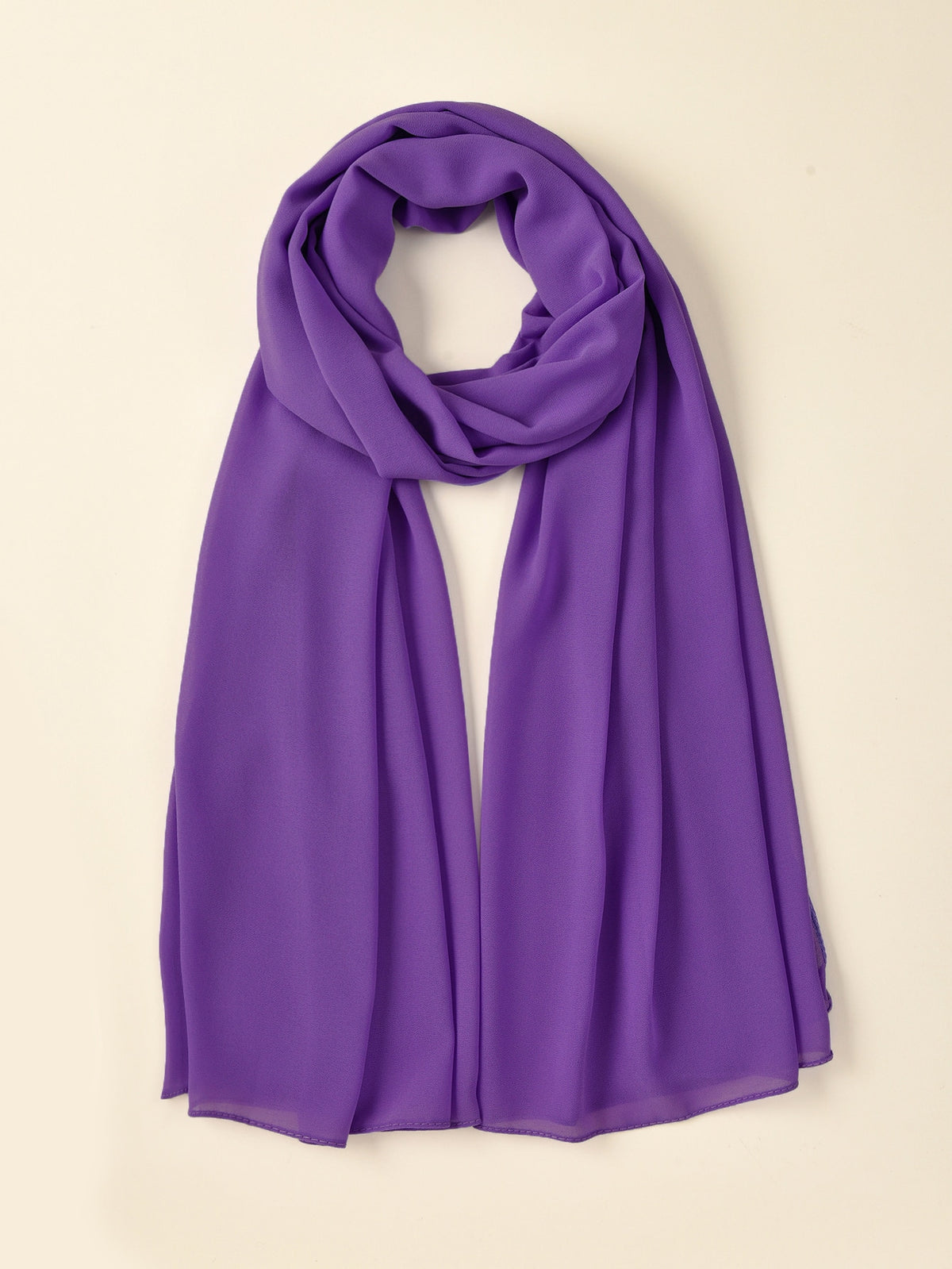 Faux Pearl Chiffon Scarf Wrap