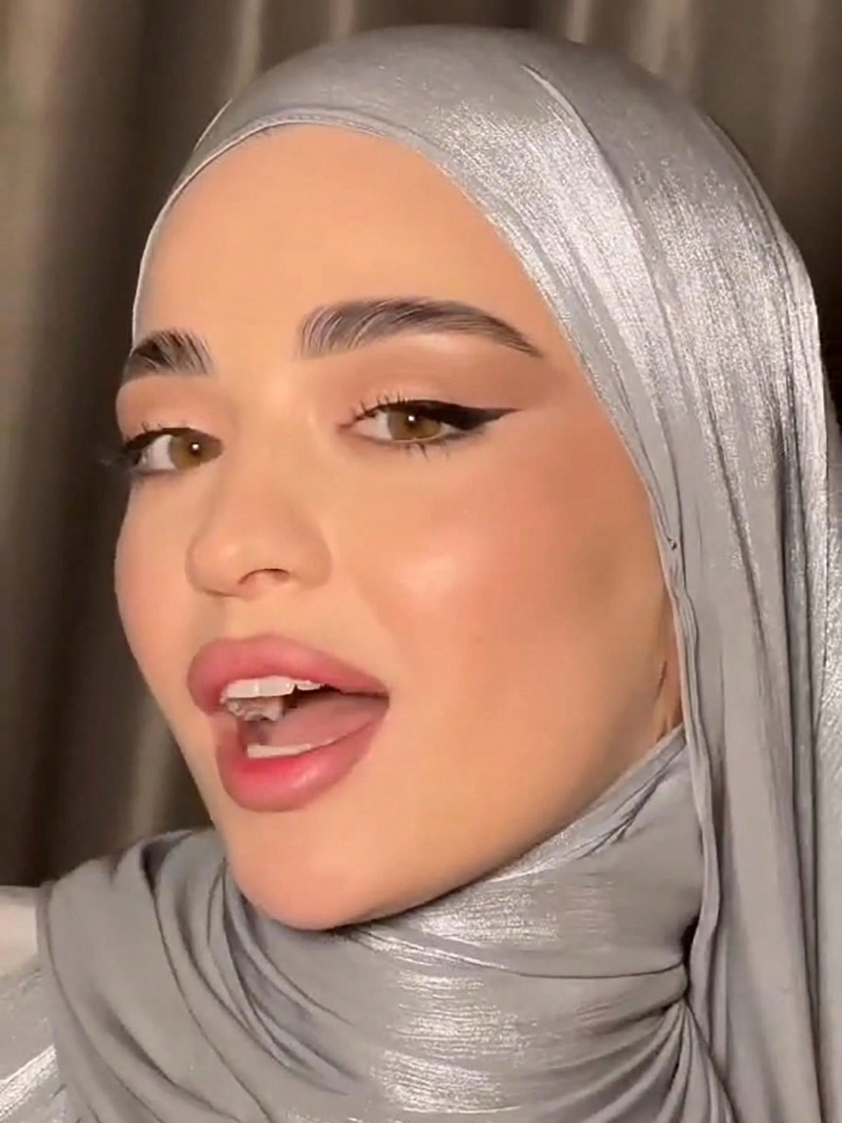Silky Satin-Finish Hijab — Soft Shine Scarf