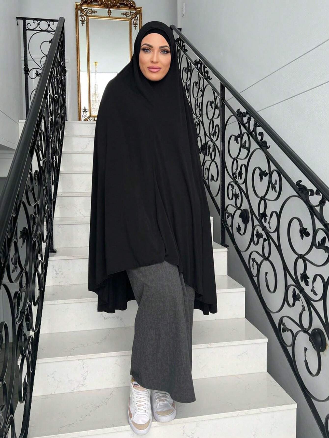 Plus Size Women's Sleeveless Headscarf