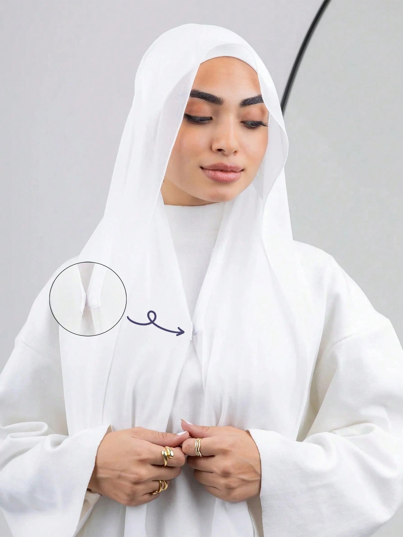 Women's Instant Chiffon Headscarf & Undercap Set
