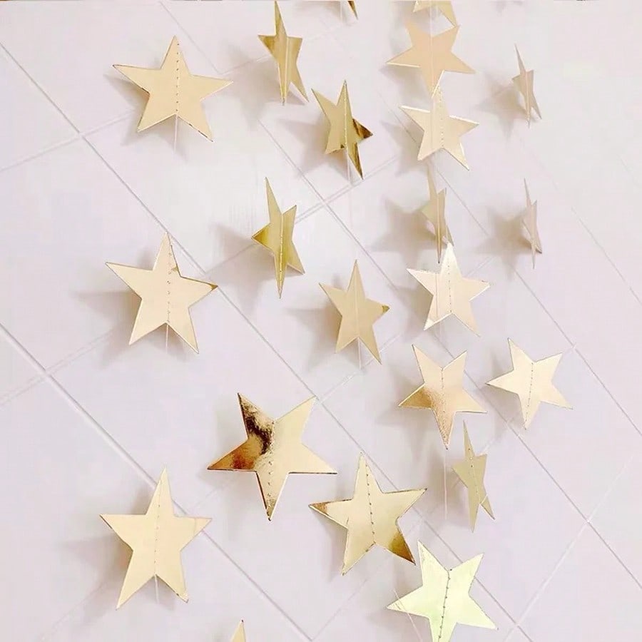 Shimmering Star Garland — Eid & Ramadan Decor (4 m)