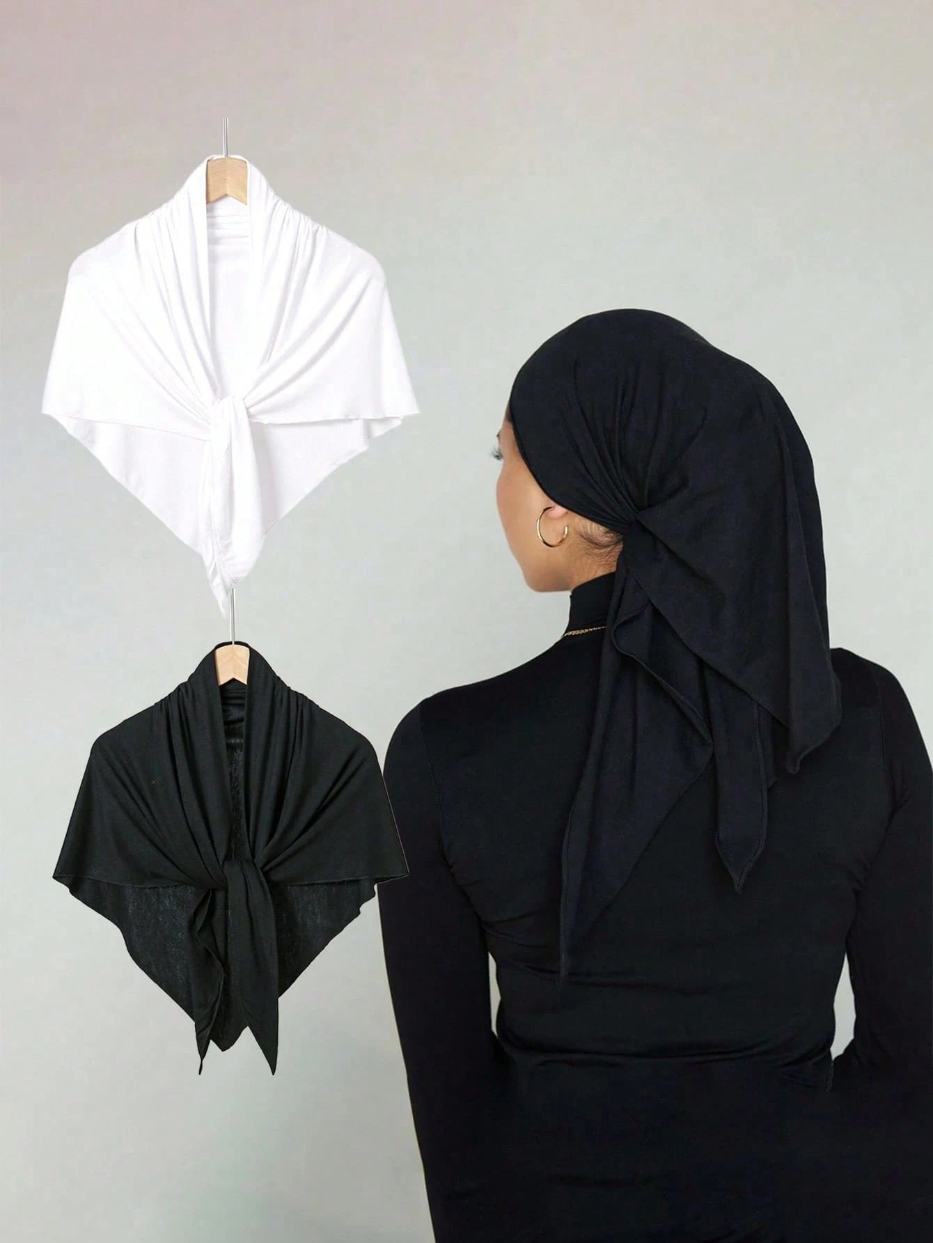 Women Triangle Non-slip Jersey Hijab