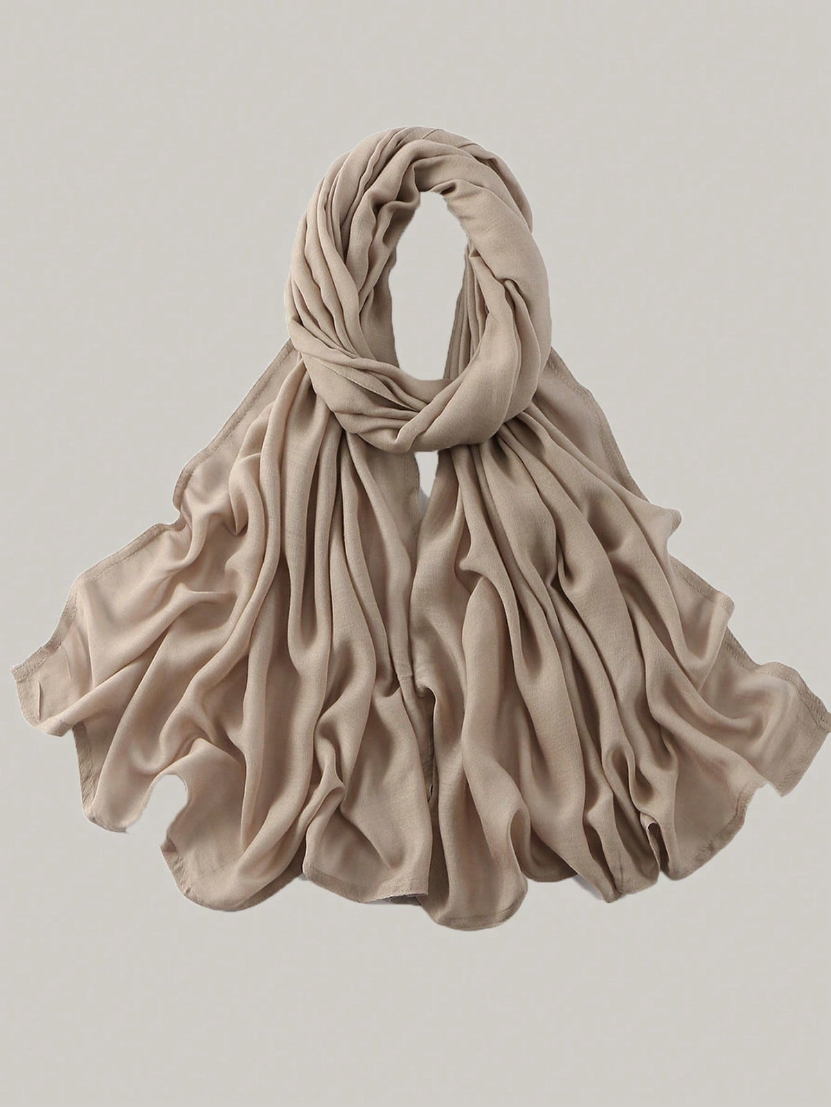 Soft Breathable Hijab — Wide Double-Stitched Edge
