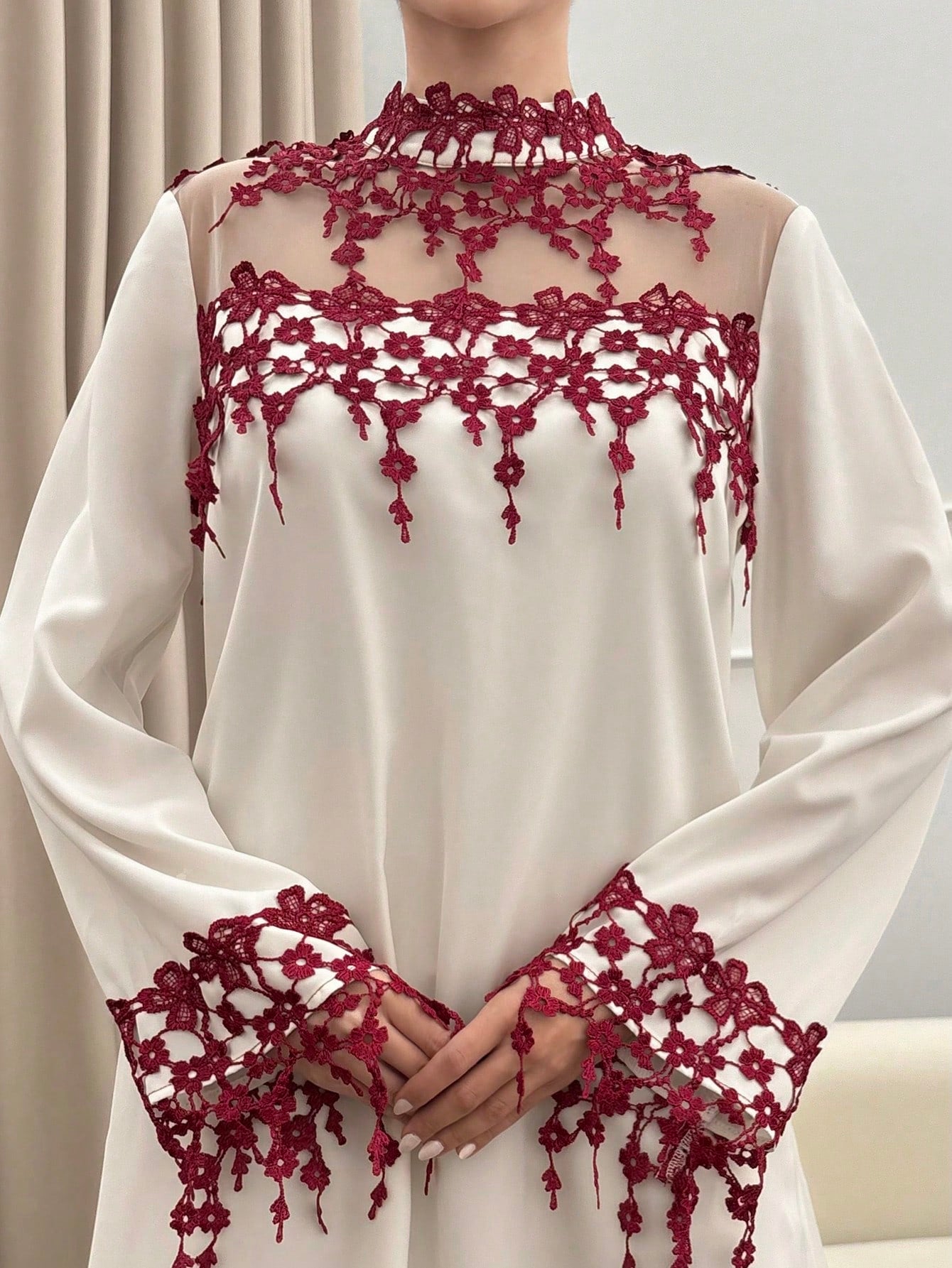 2026 Spring/summer Tassel Trim Elegant Arabic Style Dress