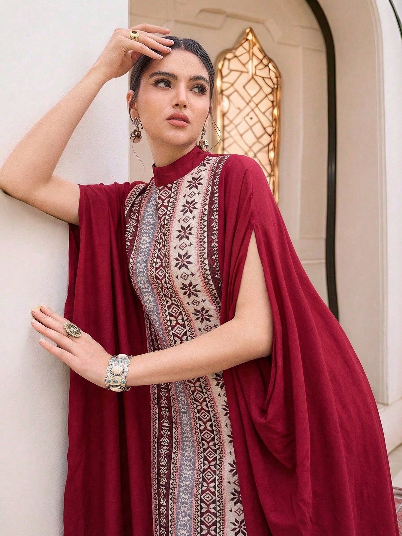 Women's Vintage Style Printed Loose Dress
