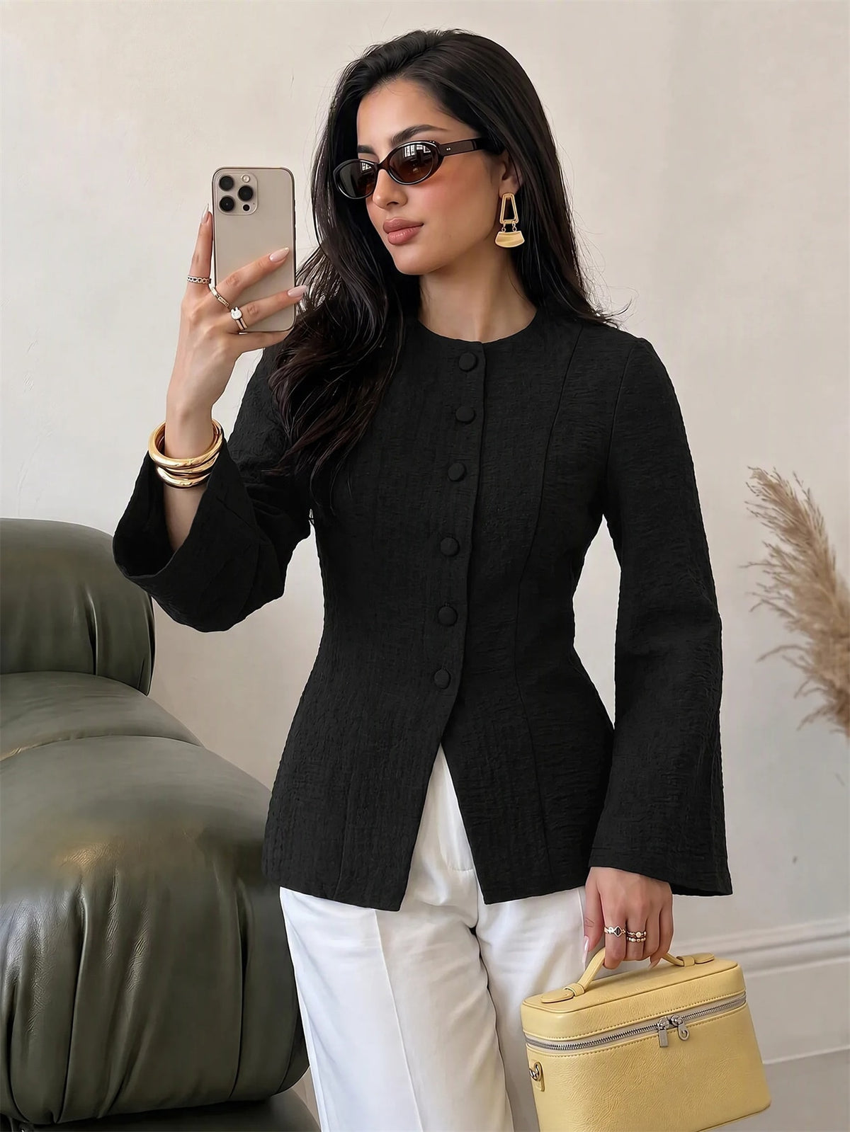 Arabic-Style Long Tunic Top