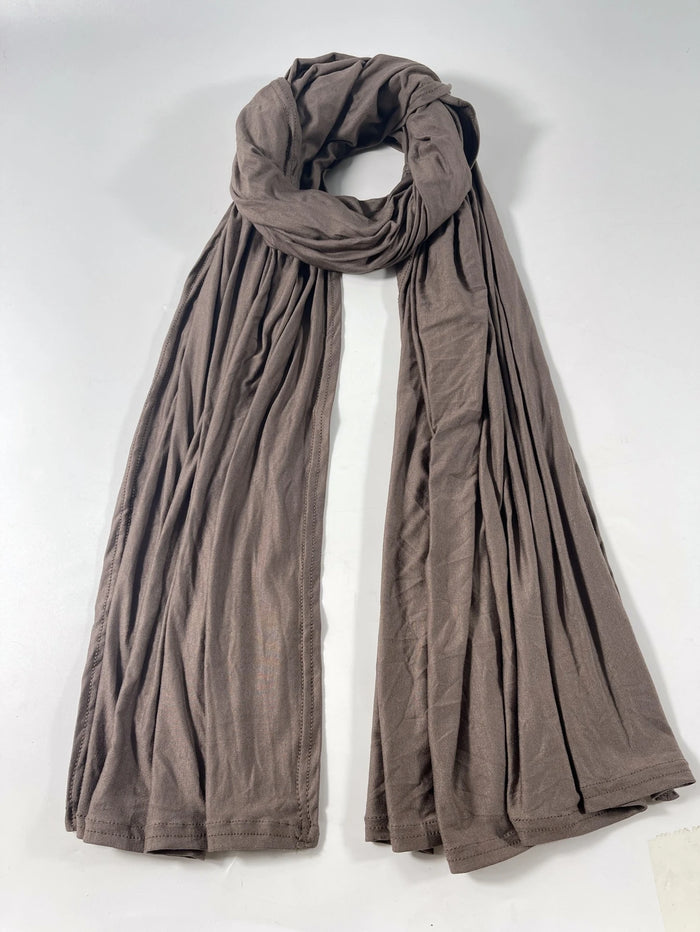 Solid Color Modal Fashionable Versatile Long Headscarf for Daily Use