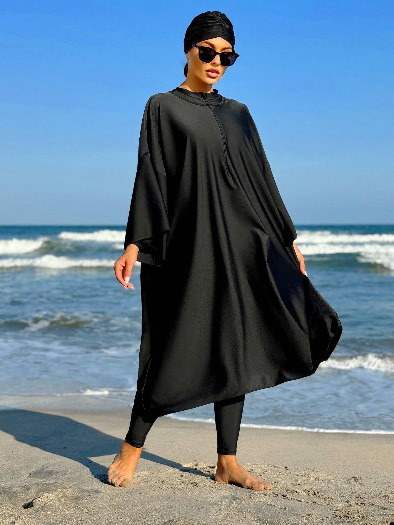 Ladies Solid Color Minimalist One Piece Robe