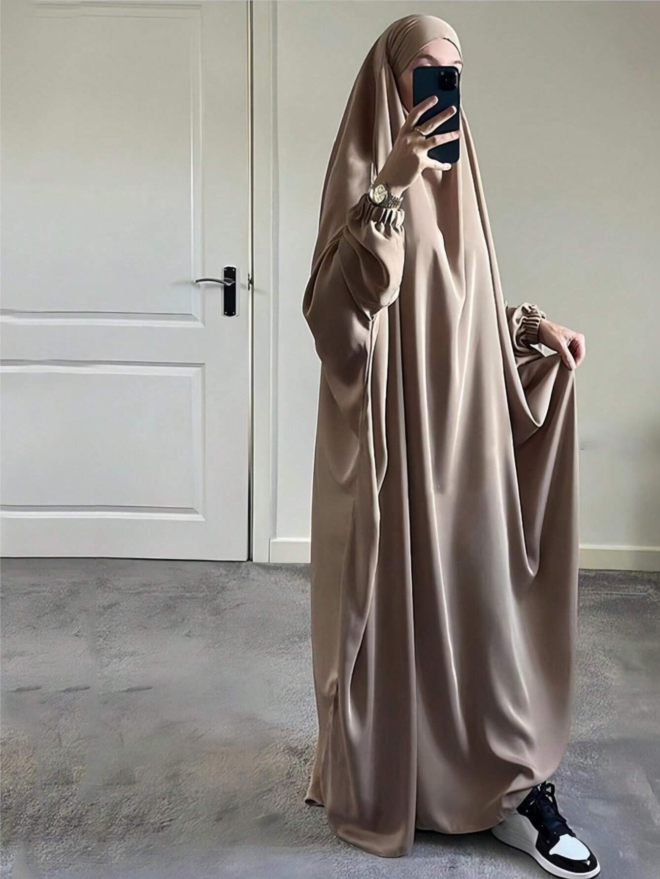 Women's Solid Color Nida Fabric Breathable & Soft Comfortable Loose