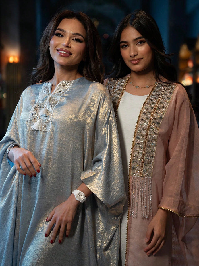 Elegant Beaded Blouse Suit for Goddess