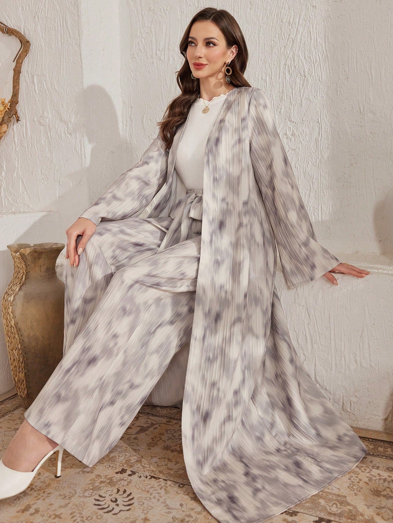 Women Casual Minimalist Long Sleeve Top and Pants Set