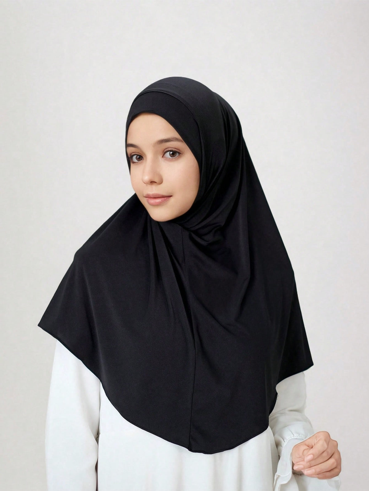 Girls' Ready-to-Wear Round-Edge Hijab