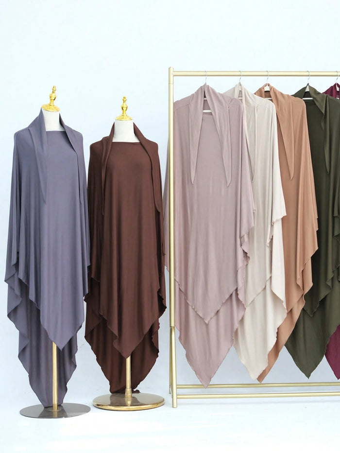 Plain Jersey Oversize Tie Shawl