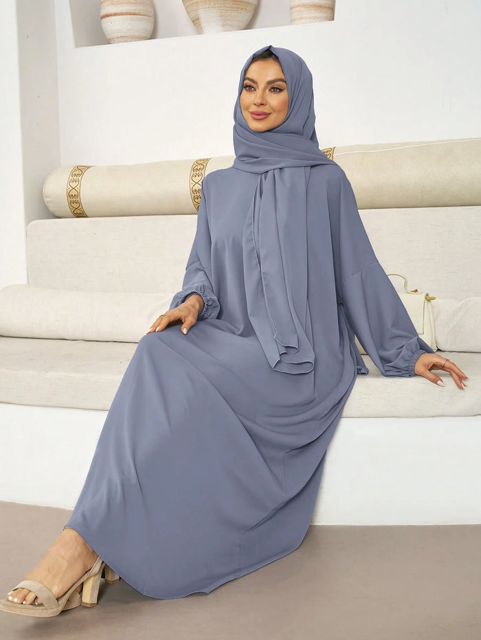 Fashionable Casual Hijab with Sleeves