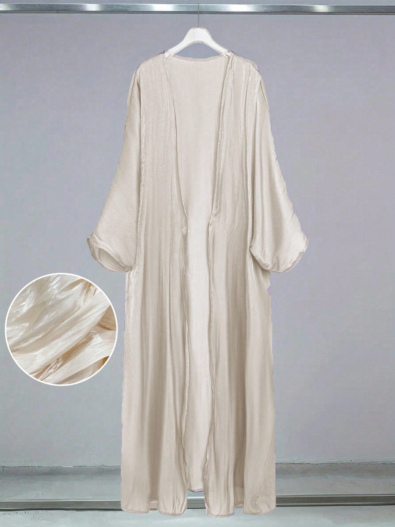 Spring/summer Casual Solid Color Batwing Sleeve Extra Modest Arabian