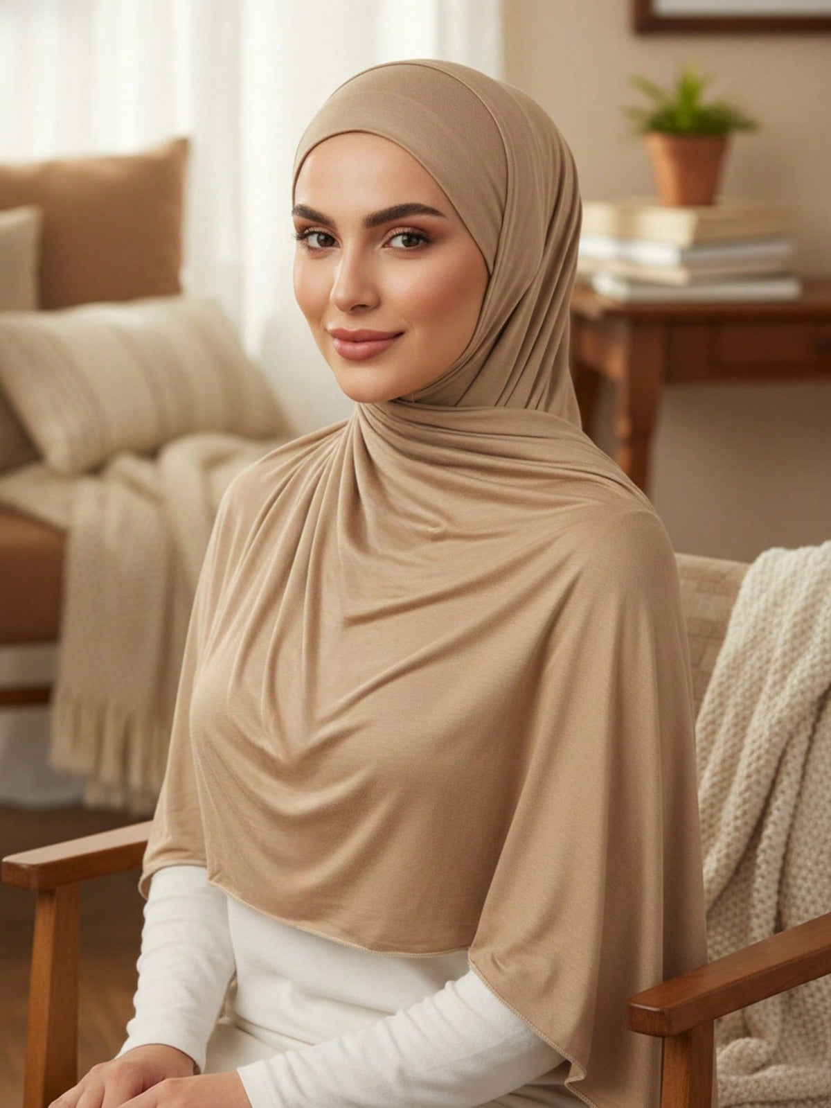 Classic Silk-Touch Hijab Scarf