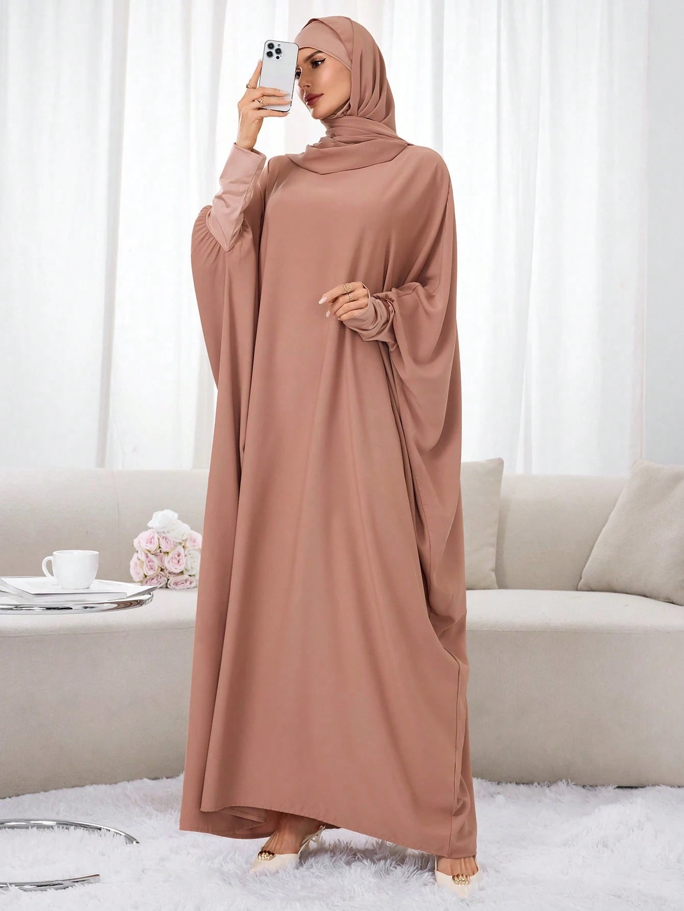 Hijab Scarf & Hood Abaya Set