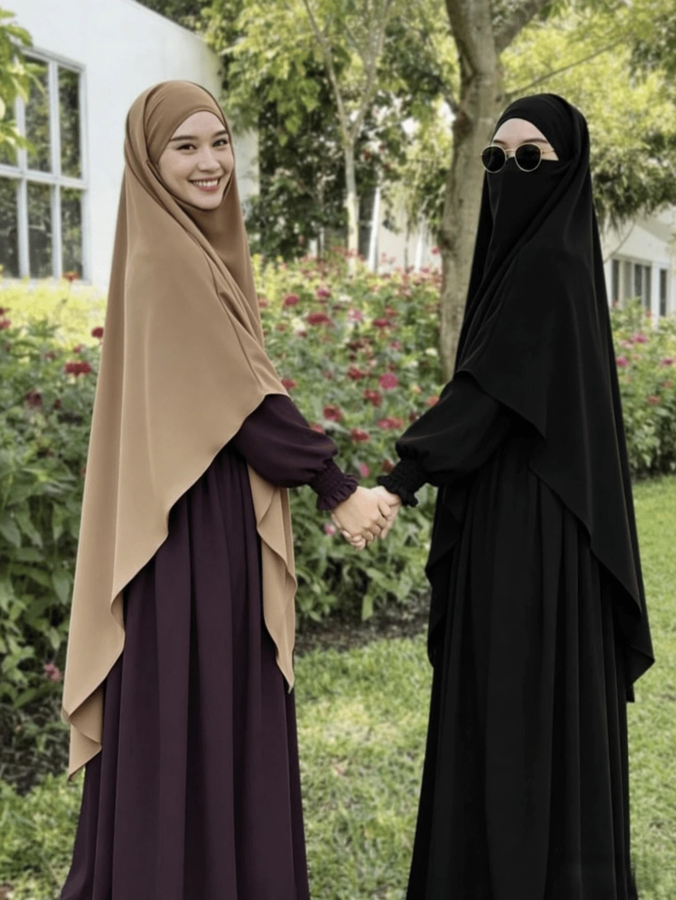 Solid Color Nida Fabric Hijab Headscarf