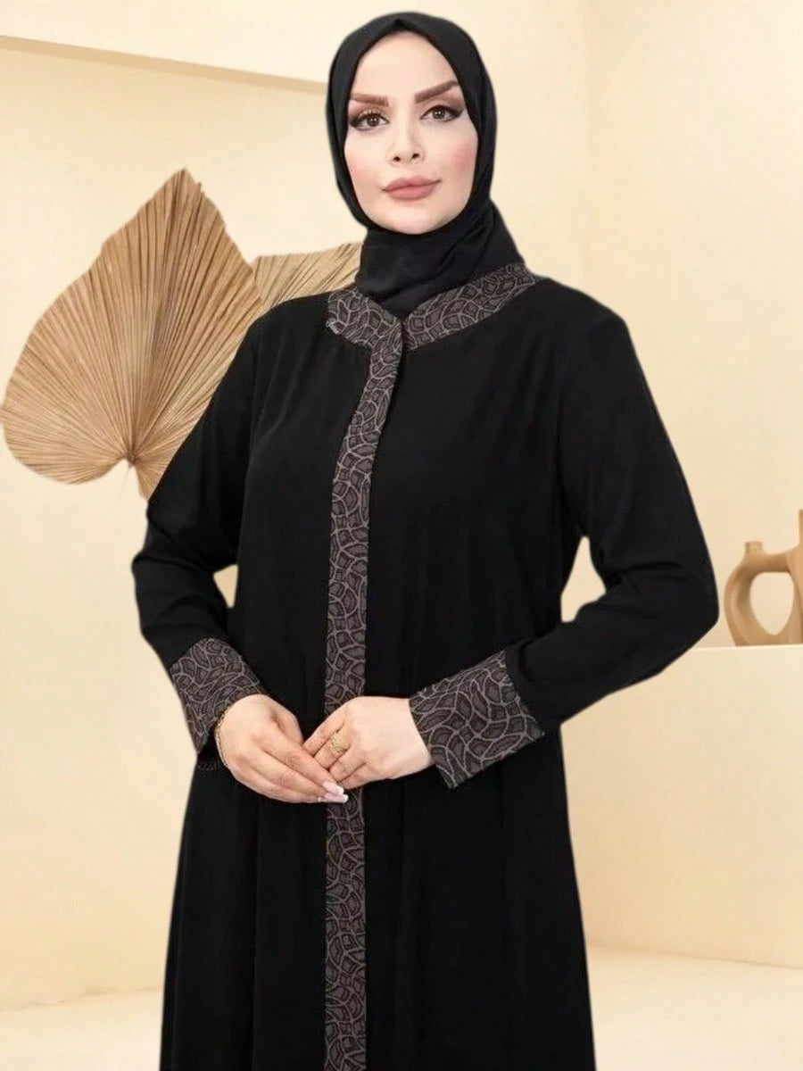 Women's Black Modest Long Abaya