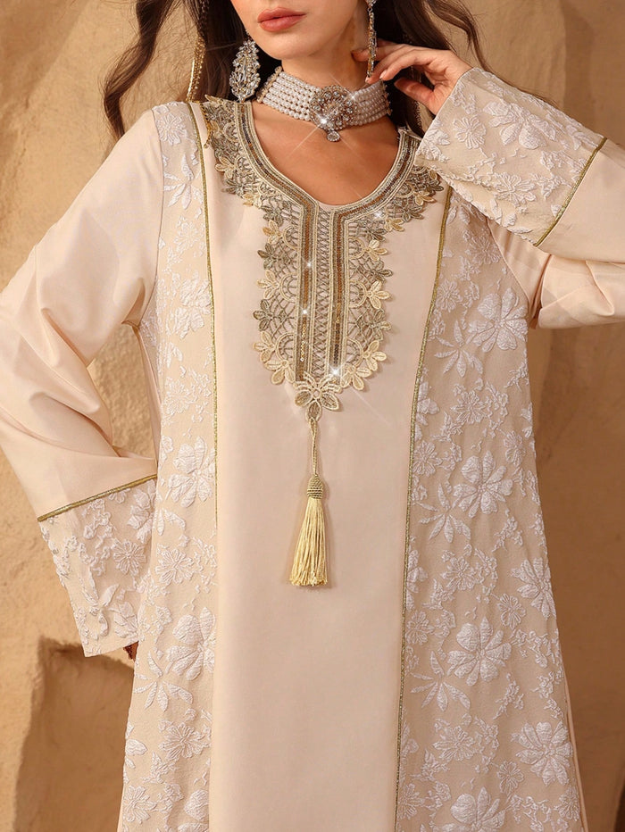 Casual Loose Comfortable Jacquard Patchwork Solid Color Long Sleeve