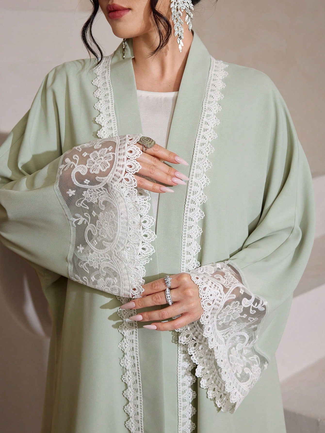 Water-soluble Lace Cardigan