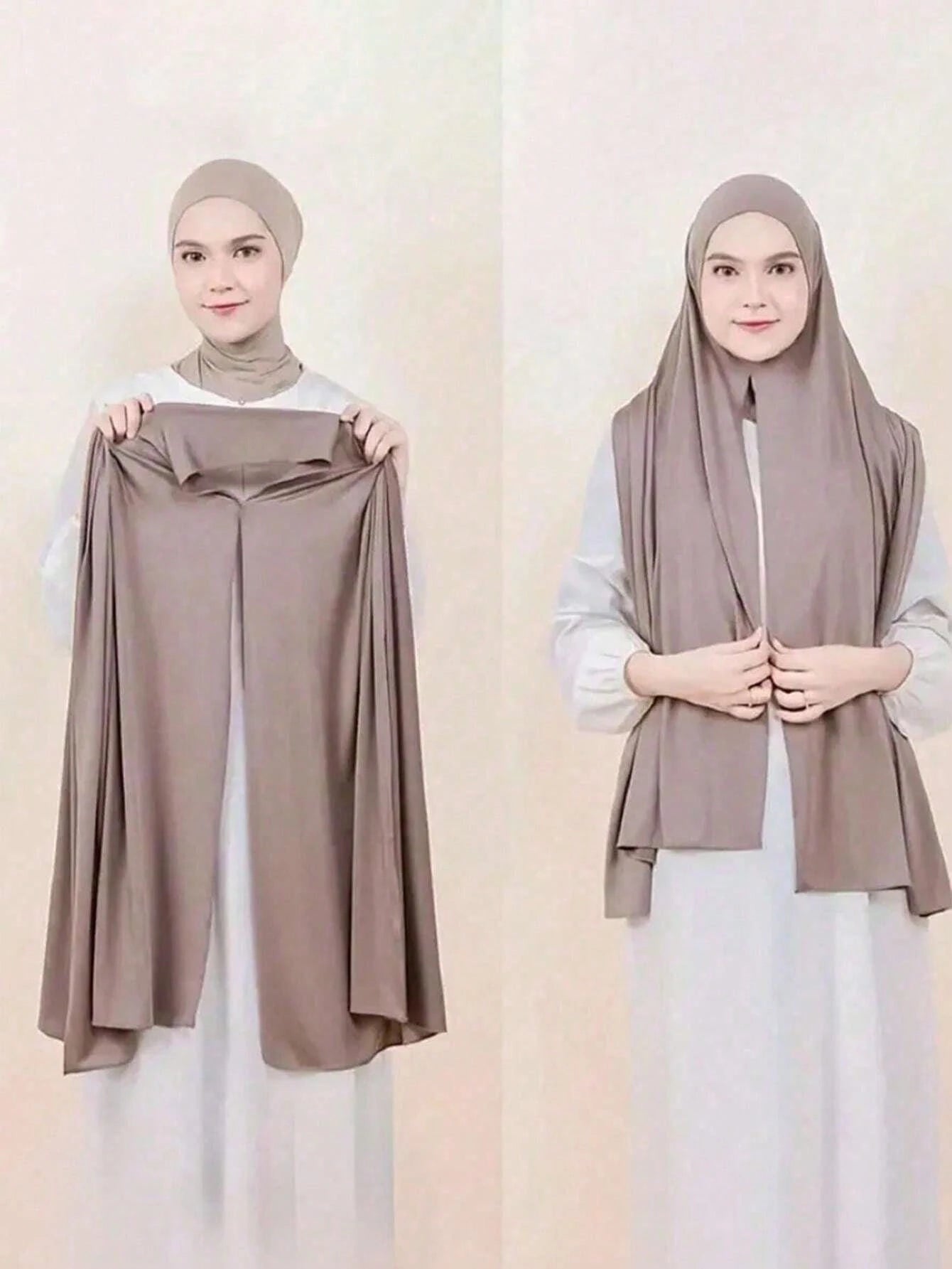 Women's Solid Color Comfortable Stretchy Scarf Hijab Headscarf