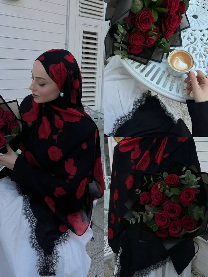 A Women's Bohemian-style Single-sided Printed Scarf