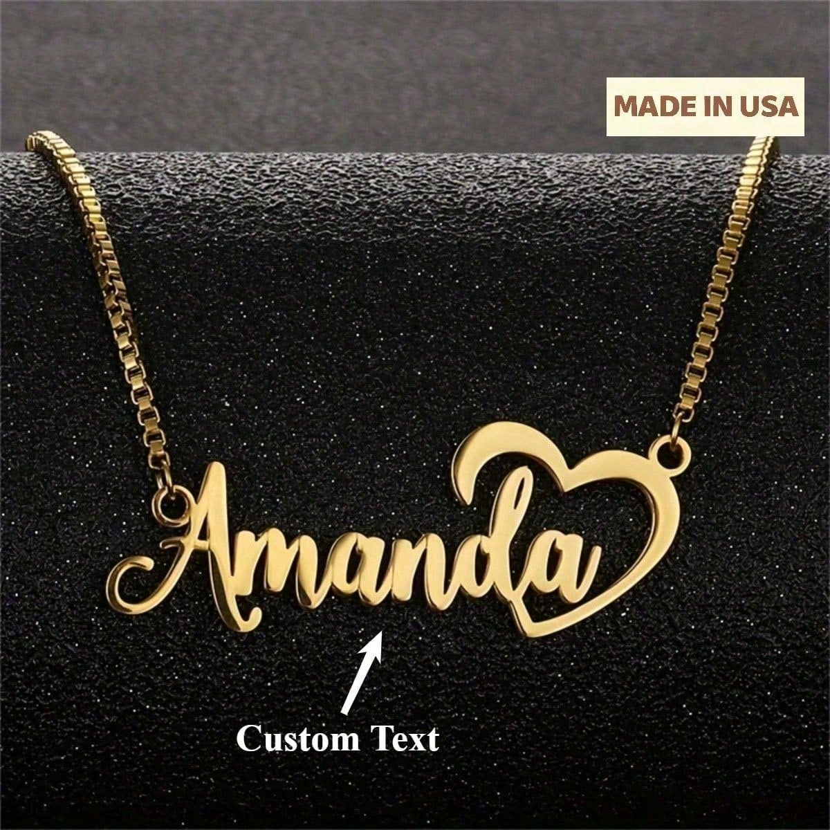 Personalized Name Necklace - Customized Handwritten Stainless Steel