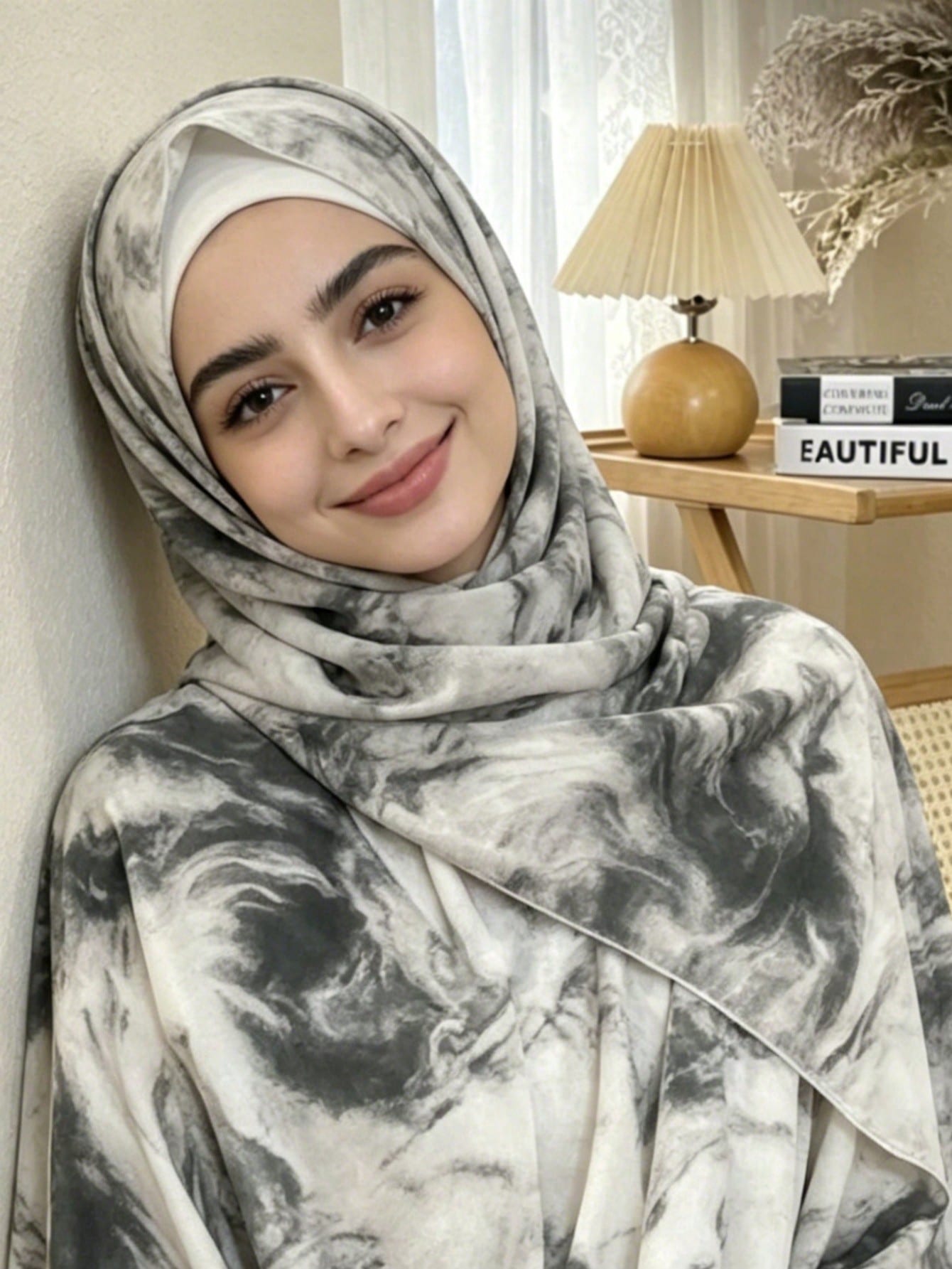 Hijab + Open Abaya