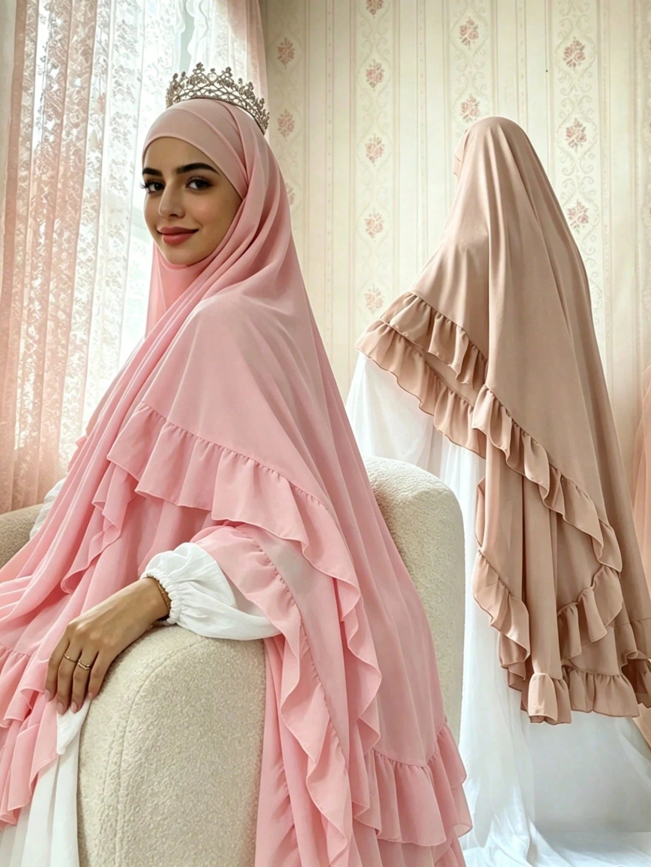 2 Layer Khimar with Cape