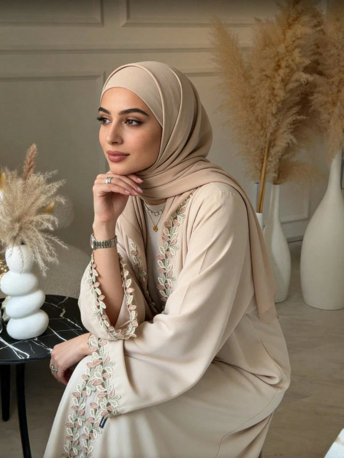 Solid Color Vine Hijab Scarf