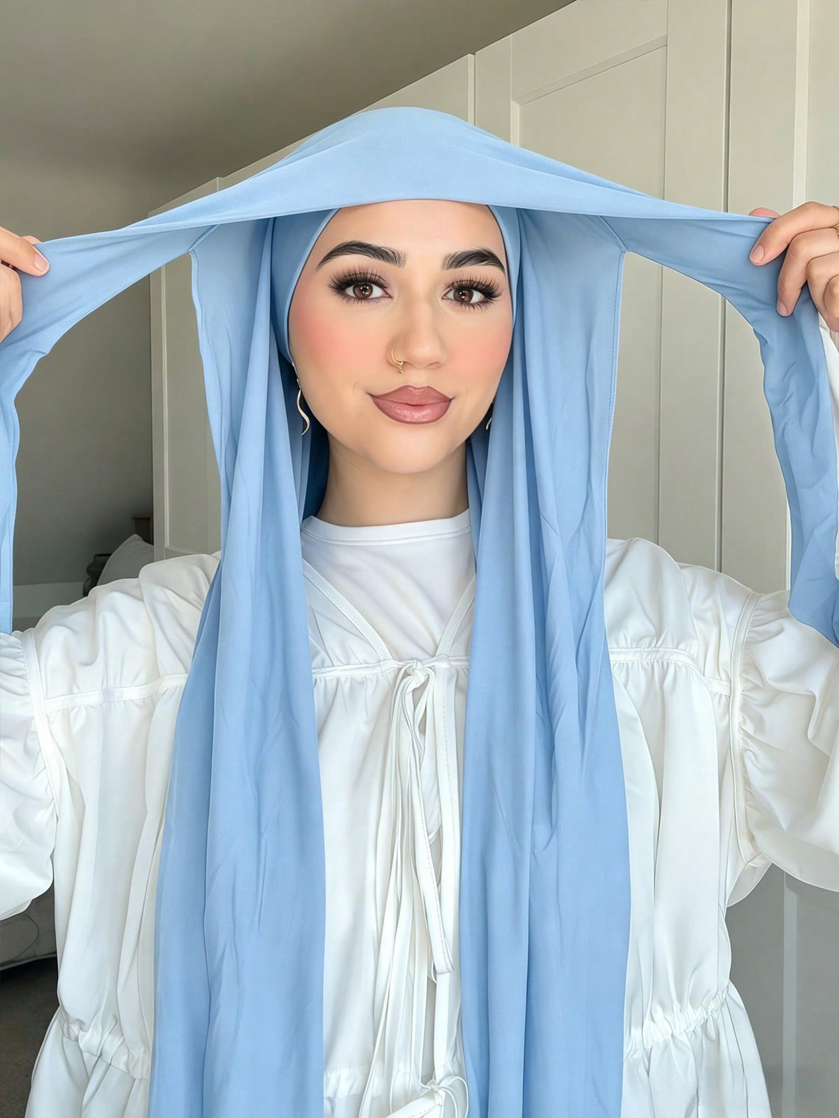 Modal Tie-Back Instant Hijab